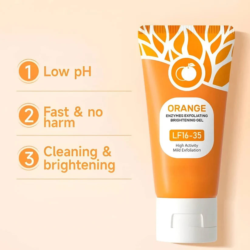 Orange Enzyme Exfoliating Gel – Removes Tanning & Dead Skin Cells