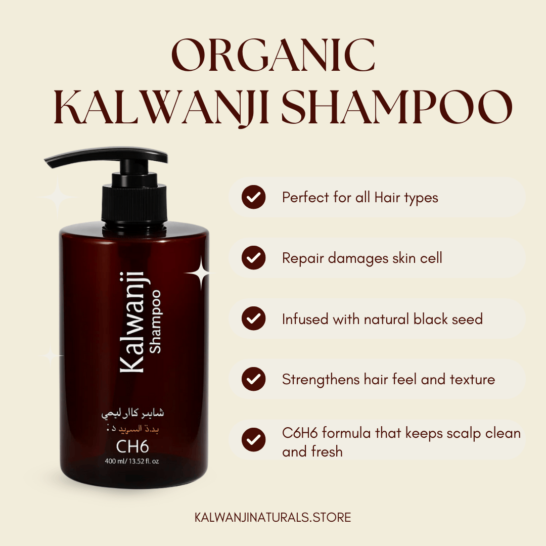 Organic Kalwanji Black Seed Shampoo 400ml – BUY 1 GET 1 FREE - MIP